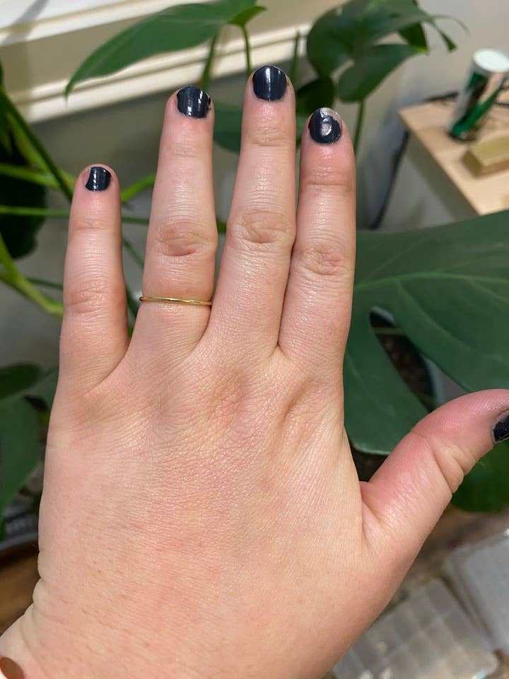 14k yellow gold stacking ring smooth for wholesale by Sari Rae