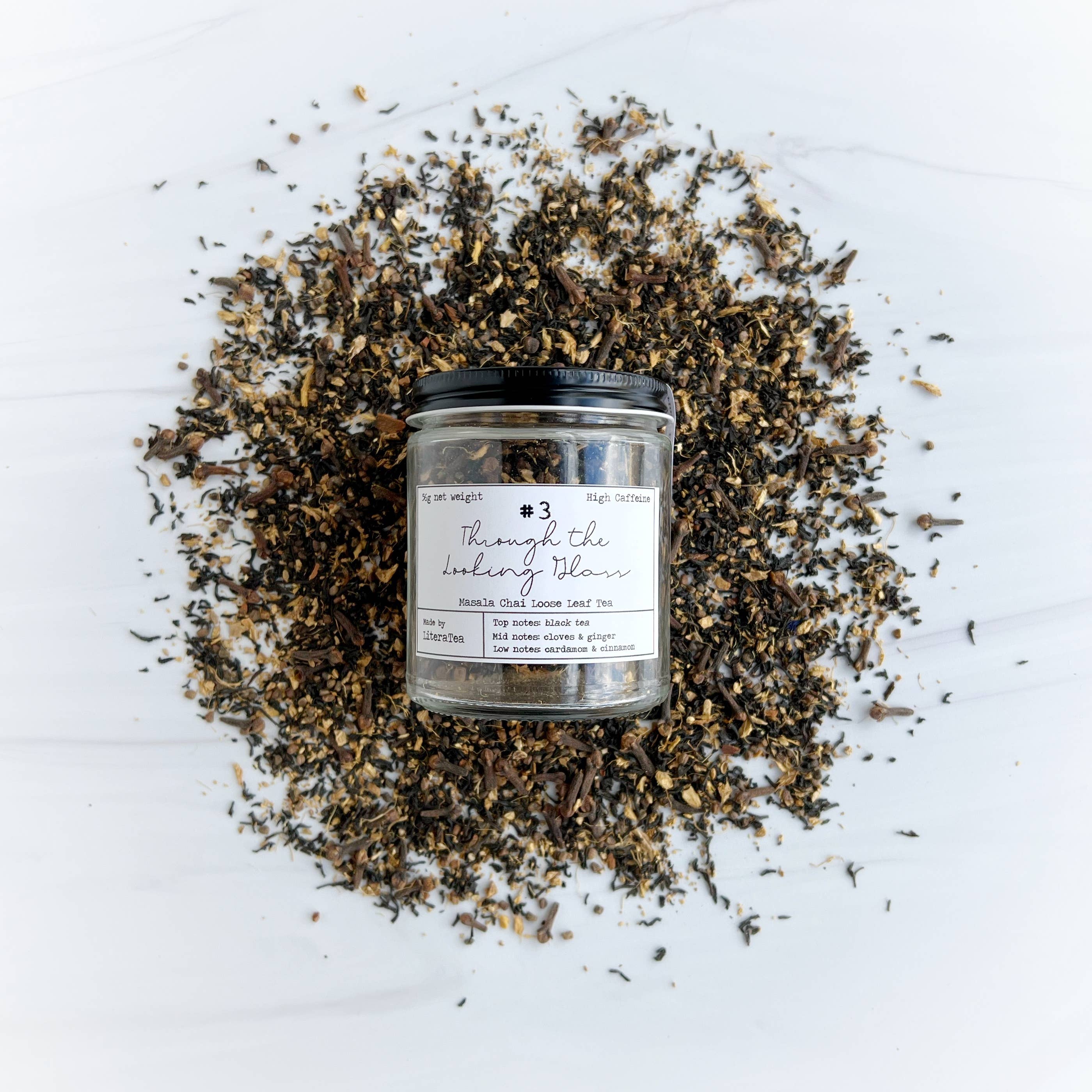 Fly Paper Products – Engroshandel Løs te – Gennem Looking Glass Masala Chai Loose Leaf Tea 3