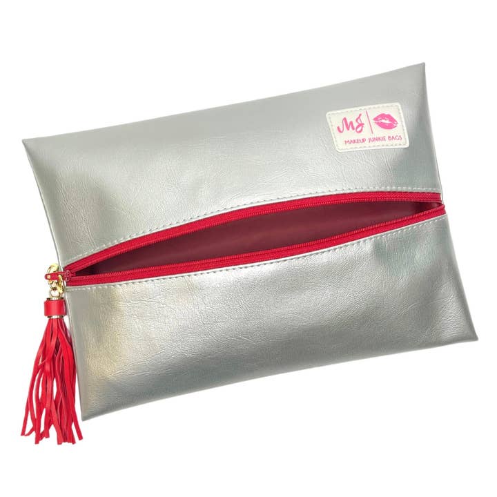 Silver Lining - Red for wholesale by Makeup Junkie Bags