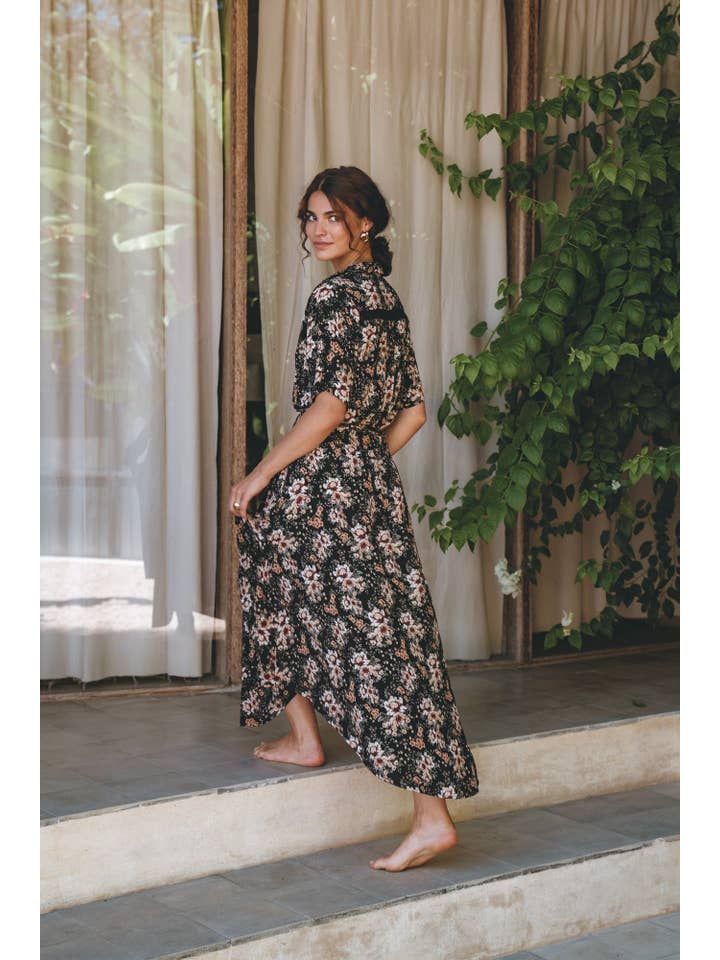 Floral Print Étoile Midi Dress for wholesale on Faire