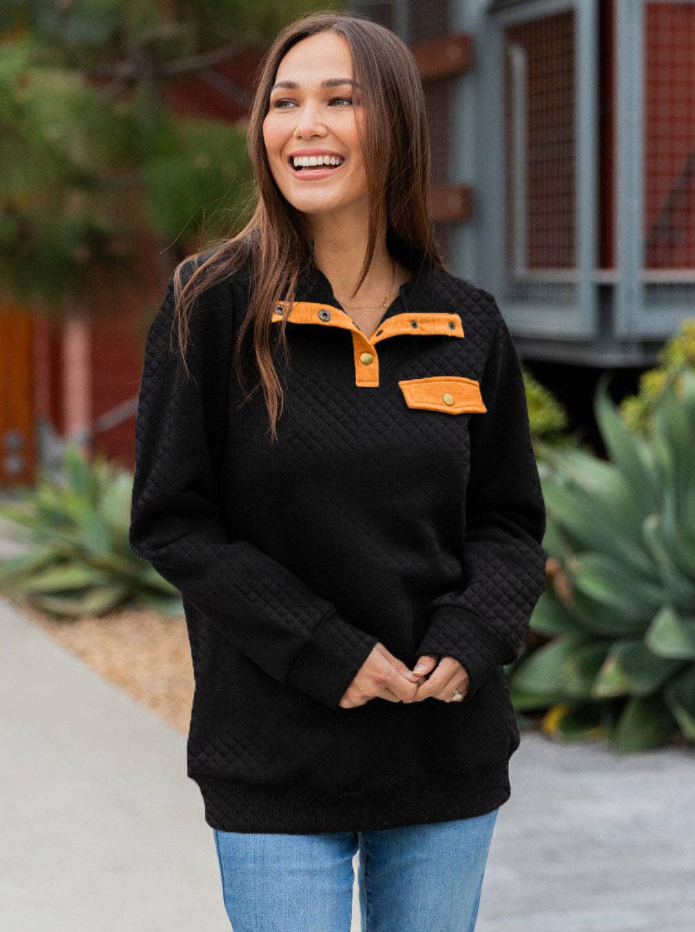 Tickled Teal - Wholesale Sweatshirt - Dames - Kennedy gewatteerde trui1