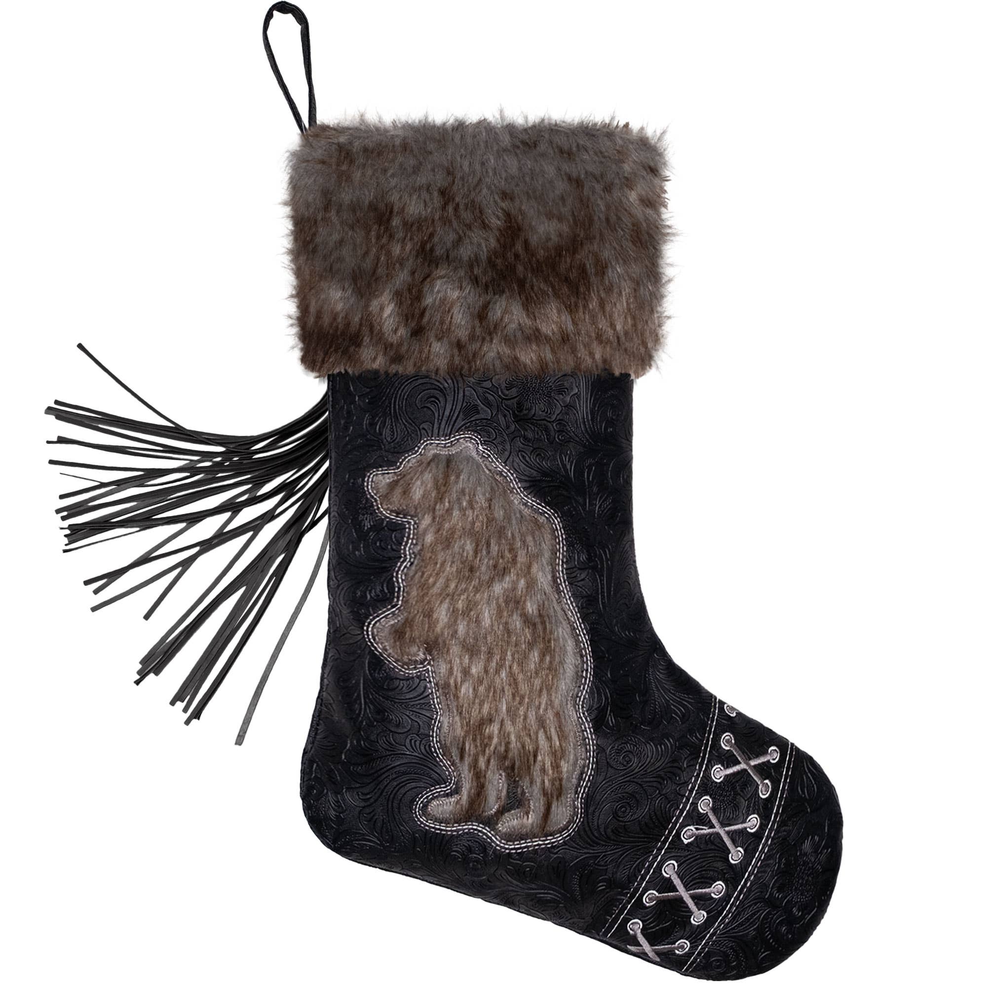 GEXWORLDWIDE – wholesale Holiday Stocking – New Western Cowboy Embroidered Christmas Stocking0