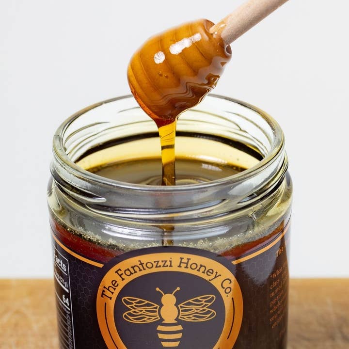 Fantozzi Honey Company - Wholesale Honey - Sage Raw Honey Jar - Gourmet Holiday Gift, 21 oz2