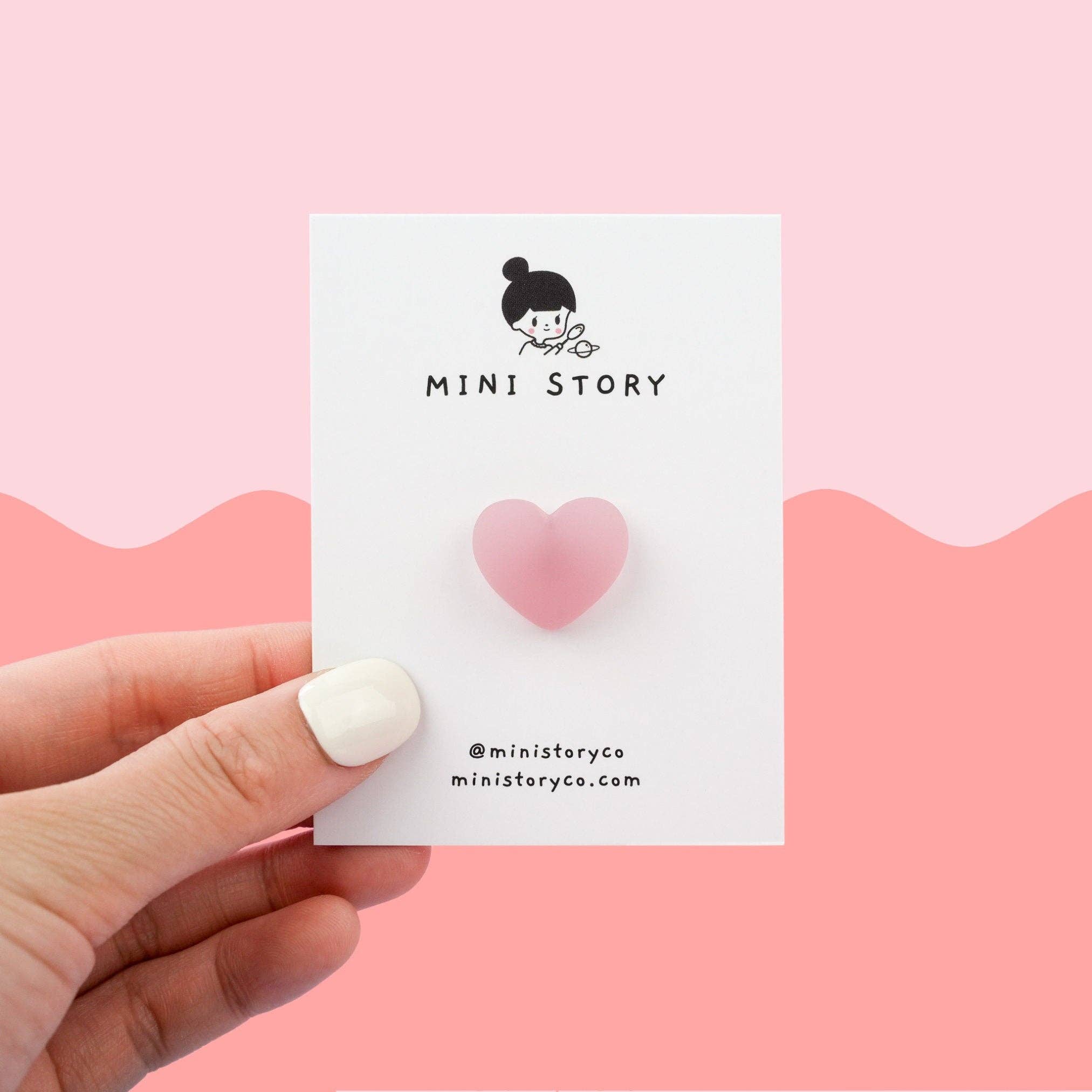 Mini Story Co - Wholesale Lapel Pin/Button - Love Heart Pins | Cute Heart Brooch | I Love You Badge | Romantic Lapel Accessories | Valentine's Gift | Pins for Backpack and Hat1