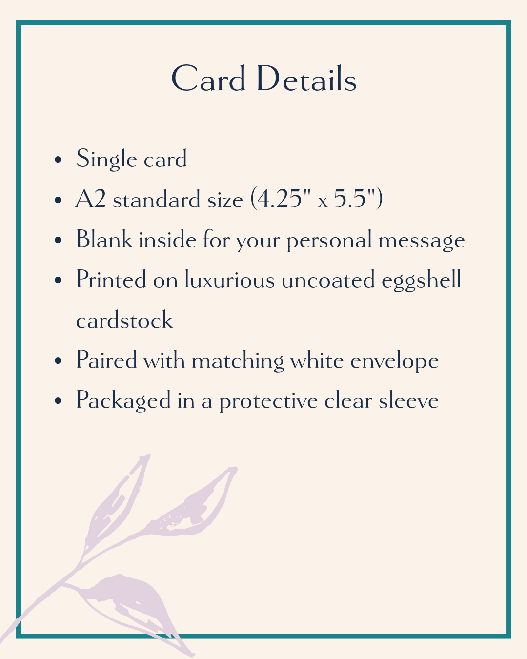 Emma J Rivers - Wholesale Everyday Greeting Card - Nature-Inspired Abstract Watercolor - A2 Card - Blank Inside2