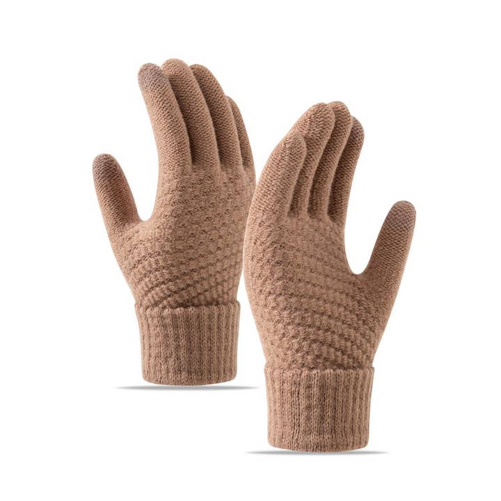 NINEXIS - Wholesale Gloves - Women's - CWAG00551_WOMEN WINTER CUTE KNIT TOUCHSCREEN GLOVES11