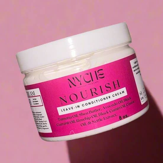 Nourish- Leave-In Conditioner Cream with Agave Nectar, Black Seed, Shea Butter & Nettle for wholesale by Nyche Hair LLC