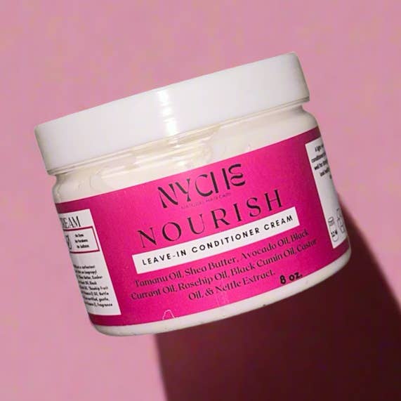 Nourish- Leave-In Conditioner Crème met Agave Nectar, Zwarte Zaad, Shea Butter & Brandnetel voor wholesale door Nyche Hair LLC