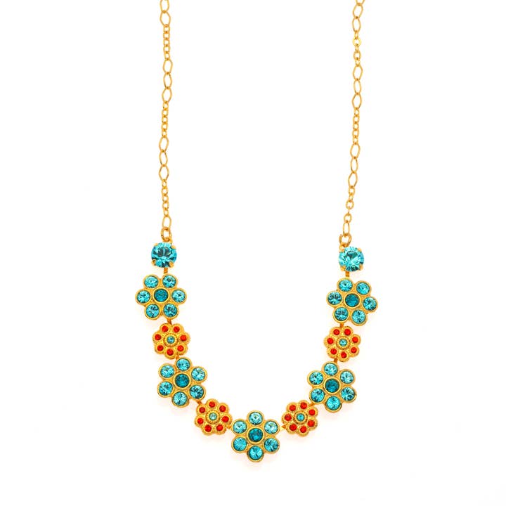 Marielle Necklace Aqua for wholesale by French Attic