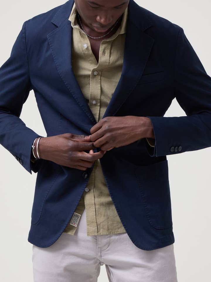 ALTONADOCK - Wholesale Blazer - Men's - Fitted Blue Blazer1