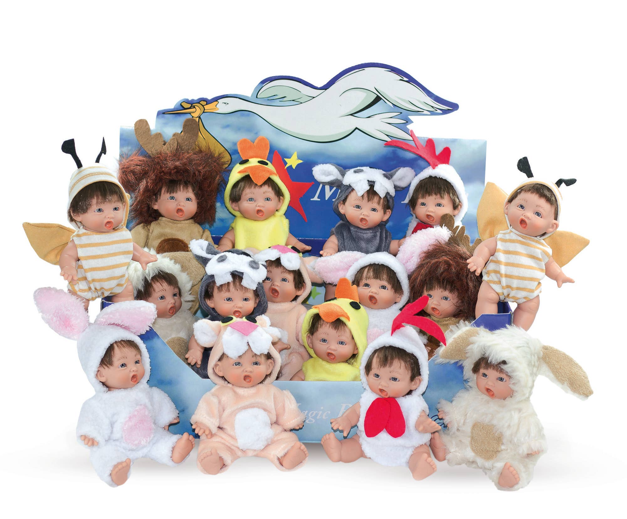 LAMAGIK, S.L. - Wholesale Doll - Kids - Animal Gestures Display 12 units