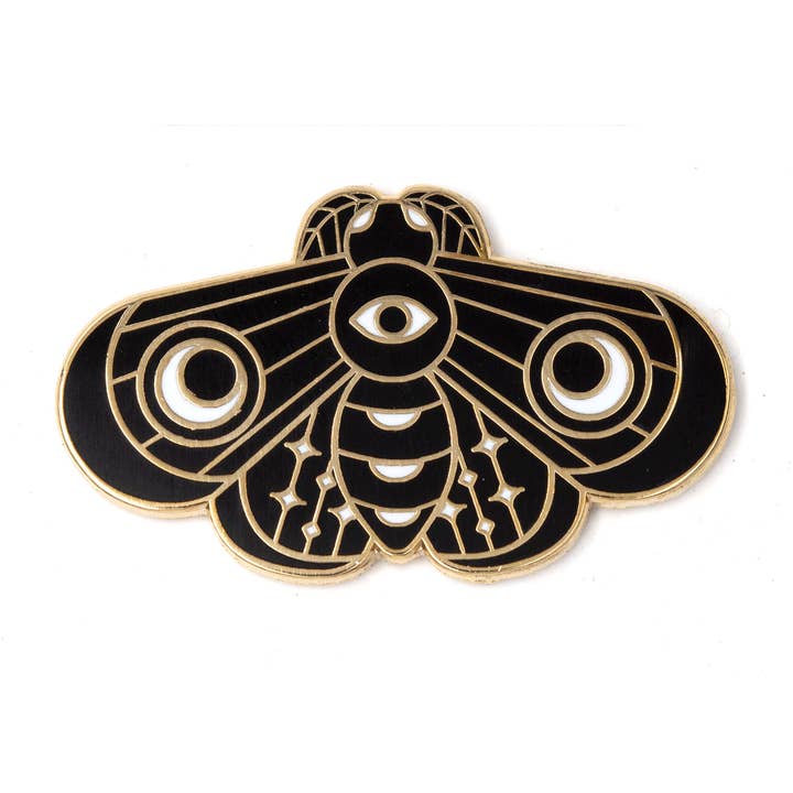 Lunar Moth Enamel Pin for wholesale by These Are Things