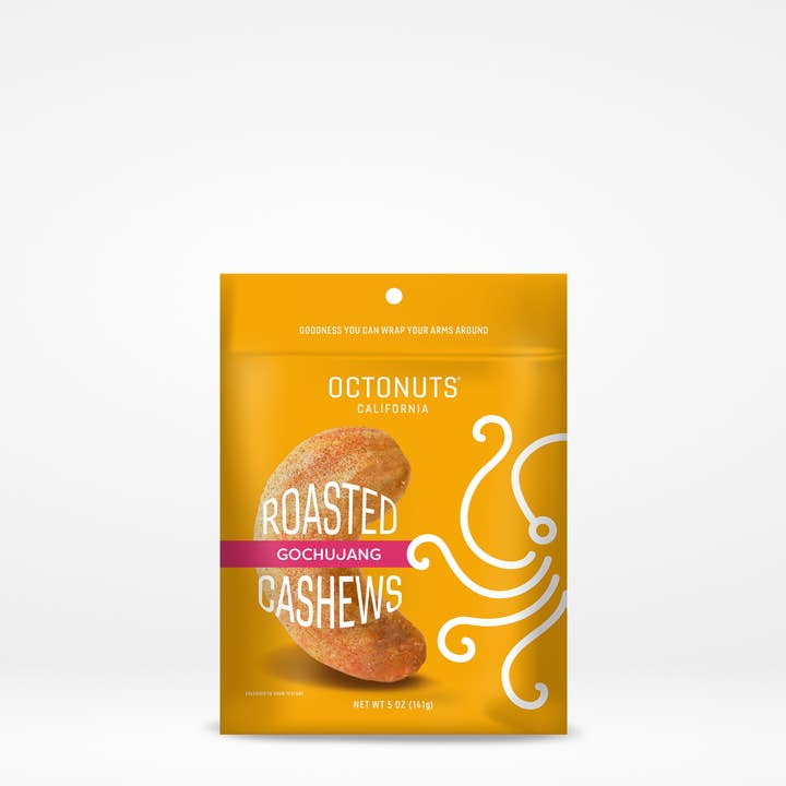 Gochujang Cashew Snacks (5oz) for wholesale by Octonuts California