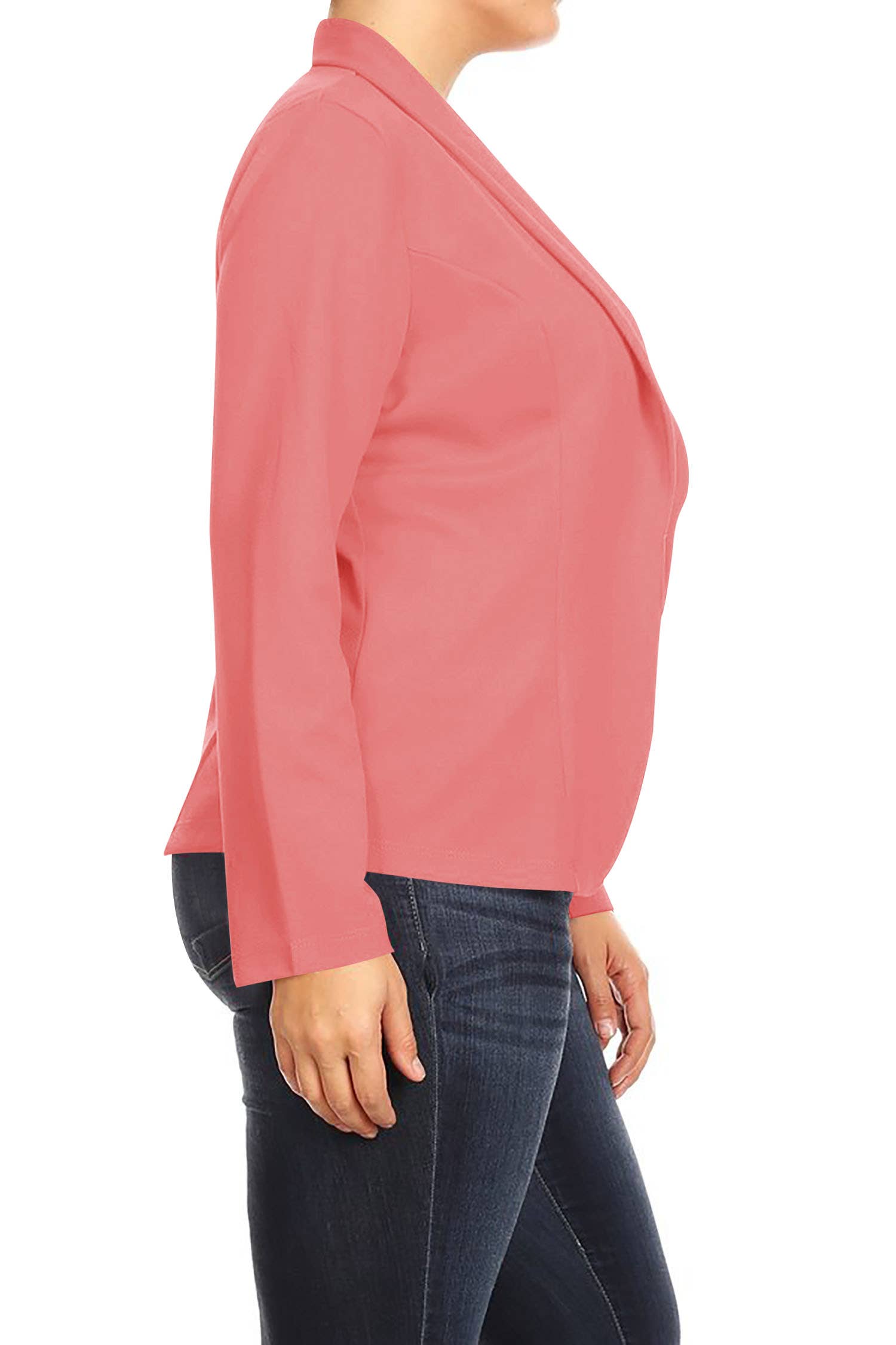 MOA COLLECTION - Wholesale Blazer - Women's - Plus Size Casual Open Front Office Work Wear Blazer Jacket17