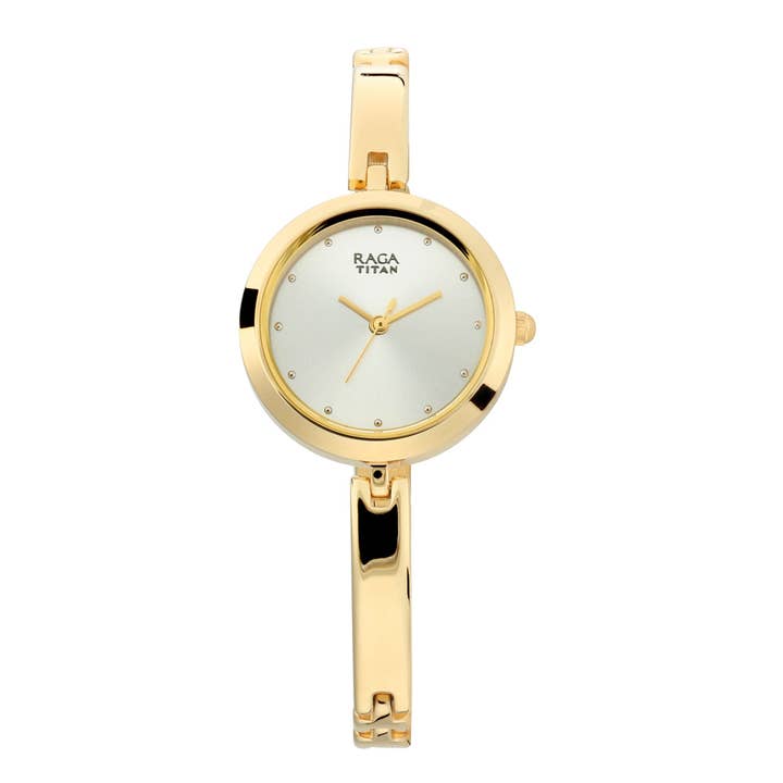 Titan Raga Viva Silver Dial Women Watch With Metal Strap for wholesale by Titan