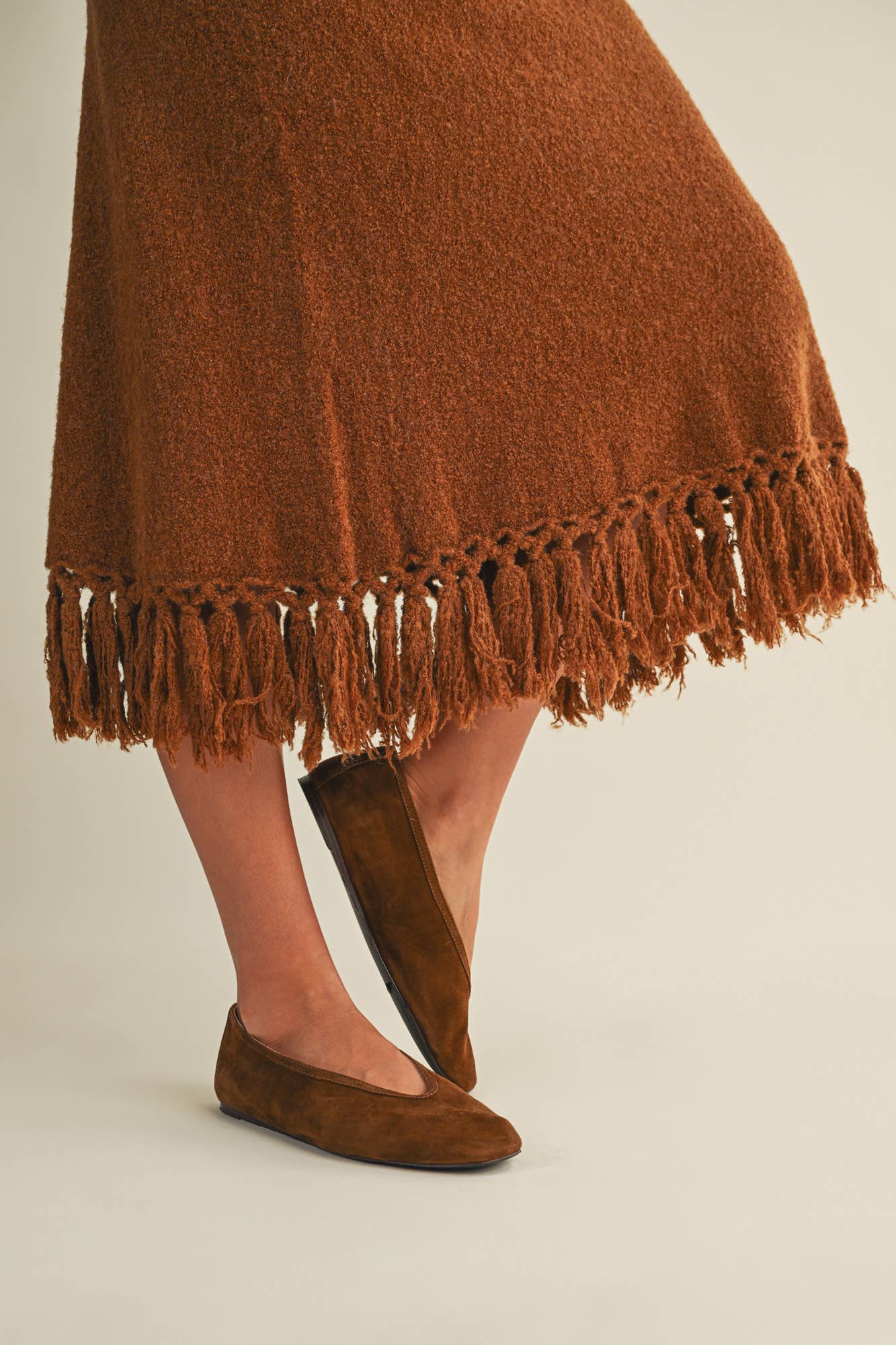 Mustard Seed - Vente Jupe – femme - JUPE EN MAILLE À FRANGES3