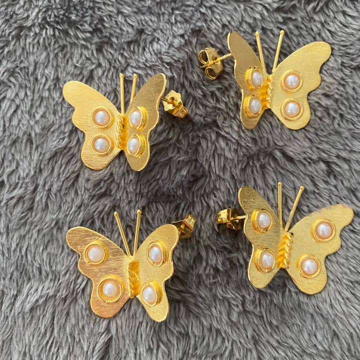 Brincos Borboleta Kalila por atacado de Bellalu Jewelry and Accessories