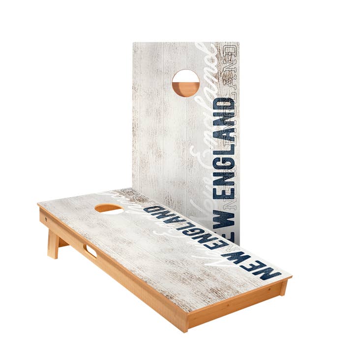 New England Football Vintage Gameday Star Cornhole Boards for wholesale by American Cornhole Association