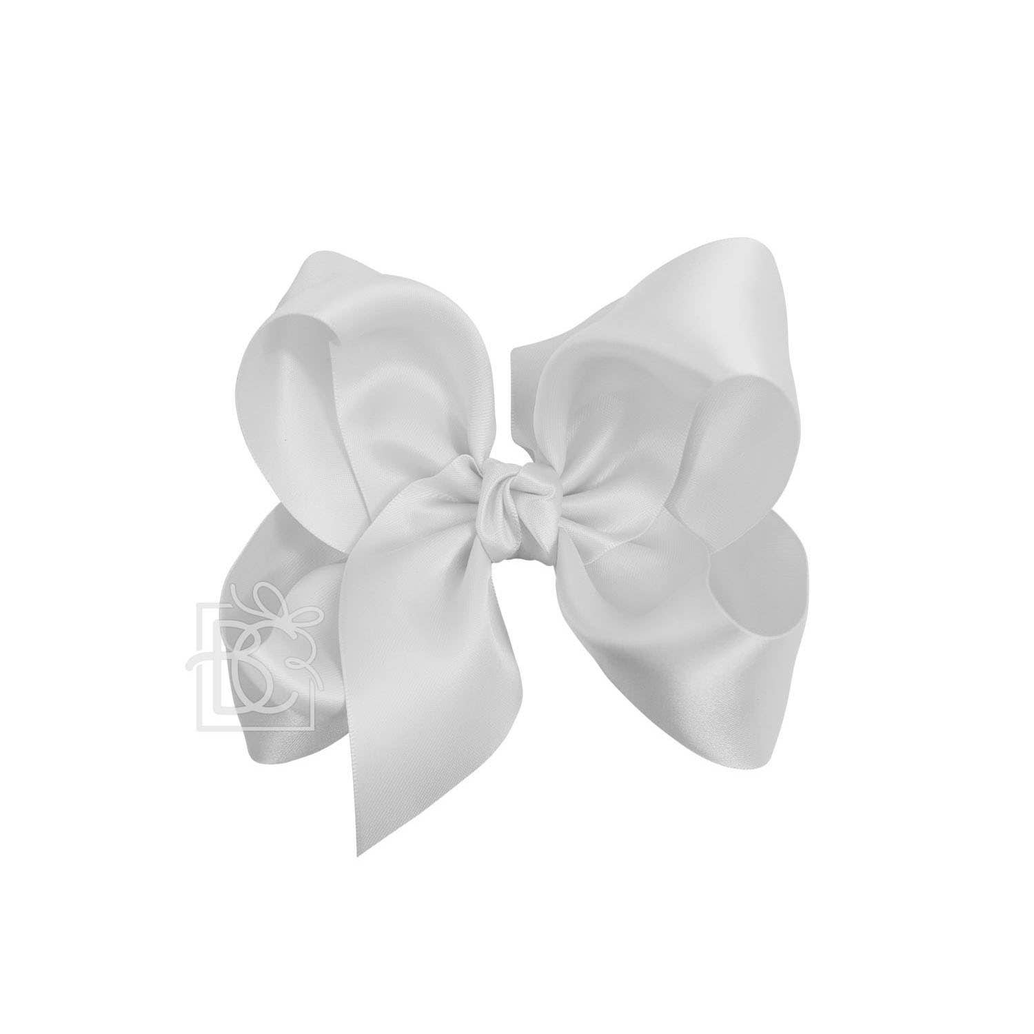 Beyond Creations, LLC - Wholesale Hair Bow - Kids - SATIN BOW ON CLIP98