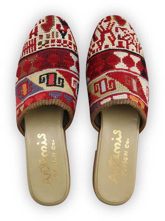 Women's Sumak Kilim Slides - Size 10 for wholesale by Artemis Design Co.