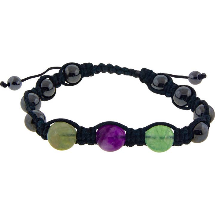Braccialetto magnetico in ematite, fluorite arcobaleno (ciascuno) per la vendita all'ingrosso da parte di Kheops International