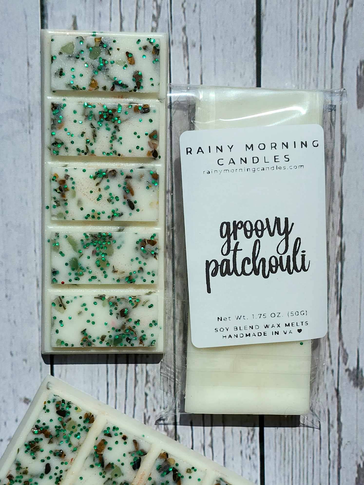 Rainy Morning Candles - Wholesale Wax Melt - Groovy Patchouli Snap Bar Wax Melts2