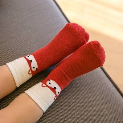 Miu Fox Animal Ankle Socks for wholesale by Vaenait Baby