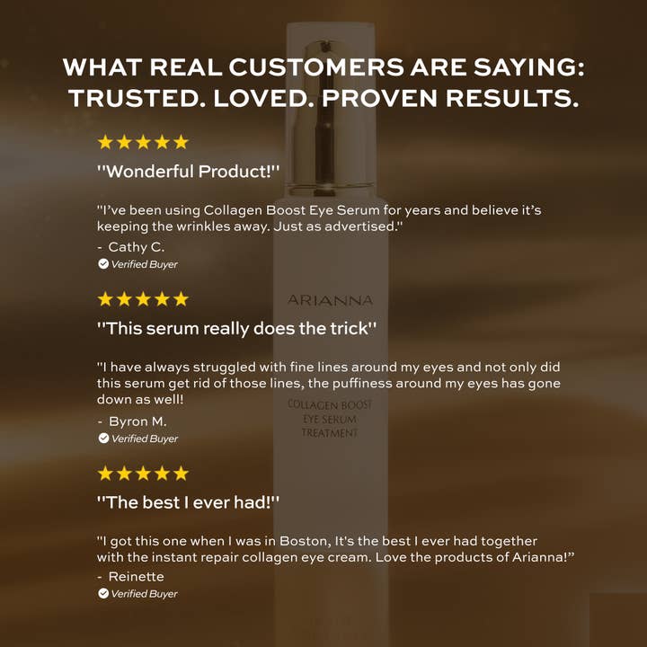Arianna Skincare - Wholesale Eye Serum - Collagen Boost Eye Serum9