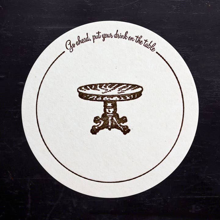 Ancesserie Letterpress - Wholesale Coasters - Vintage Table Coasters