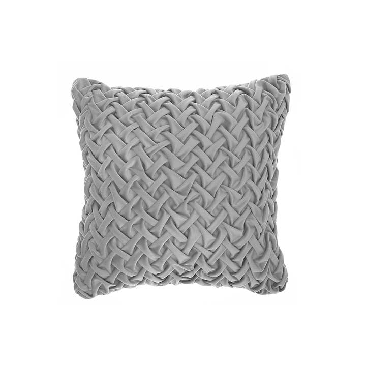 Monica Briaded Cushion Grey for wholesale by IH Casa Decor
