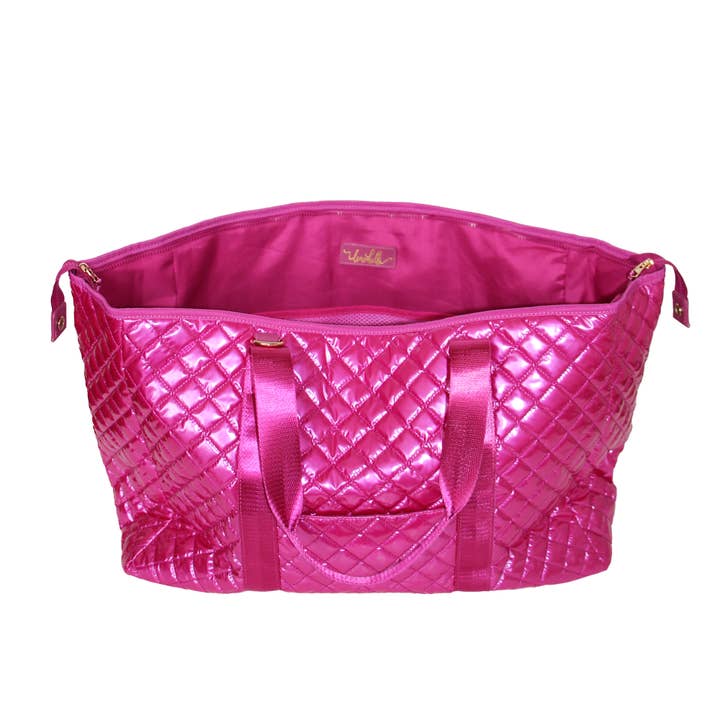 Lemonbella - Wholesale Weekender Bag - Women's - The Debra Diamond Weekender Vibrant Fuschia