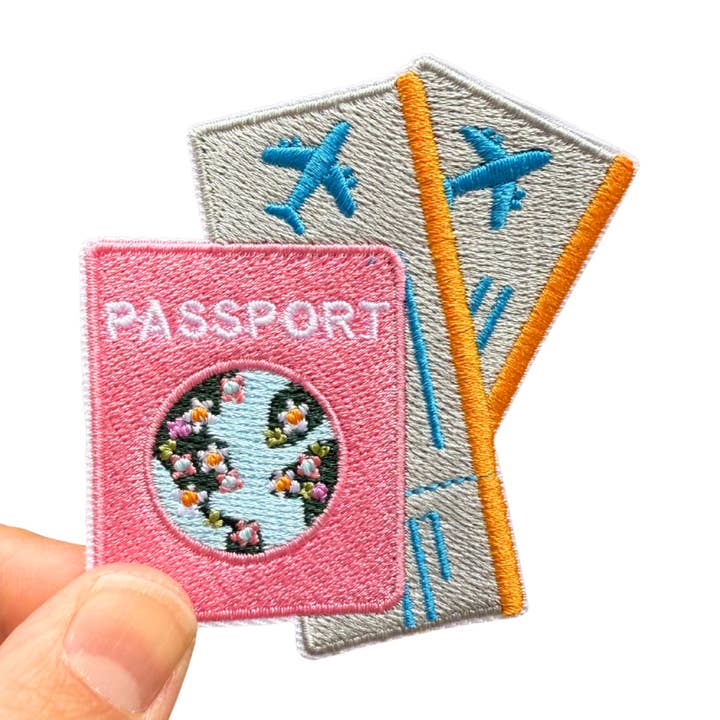Passport Patch | Traveler Gifts | Cool patches for wholesale by Fusion Artsy