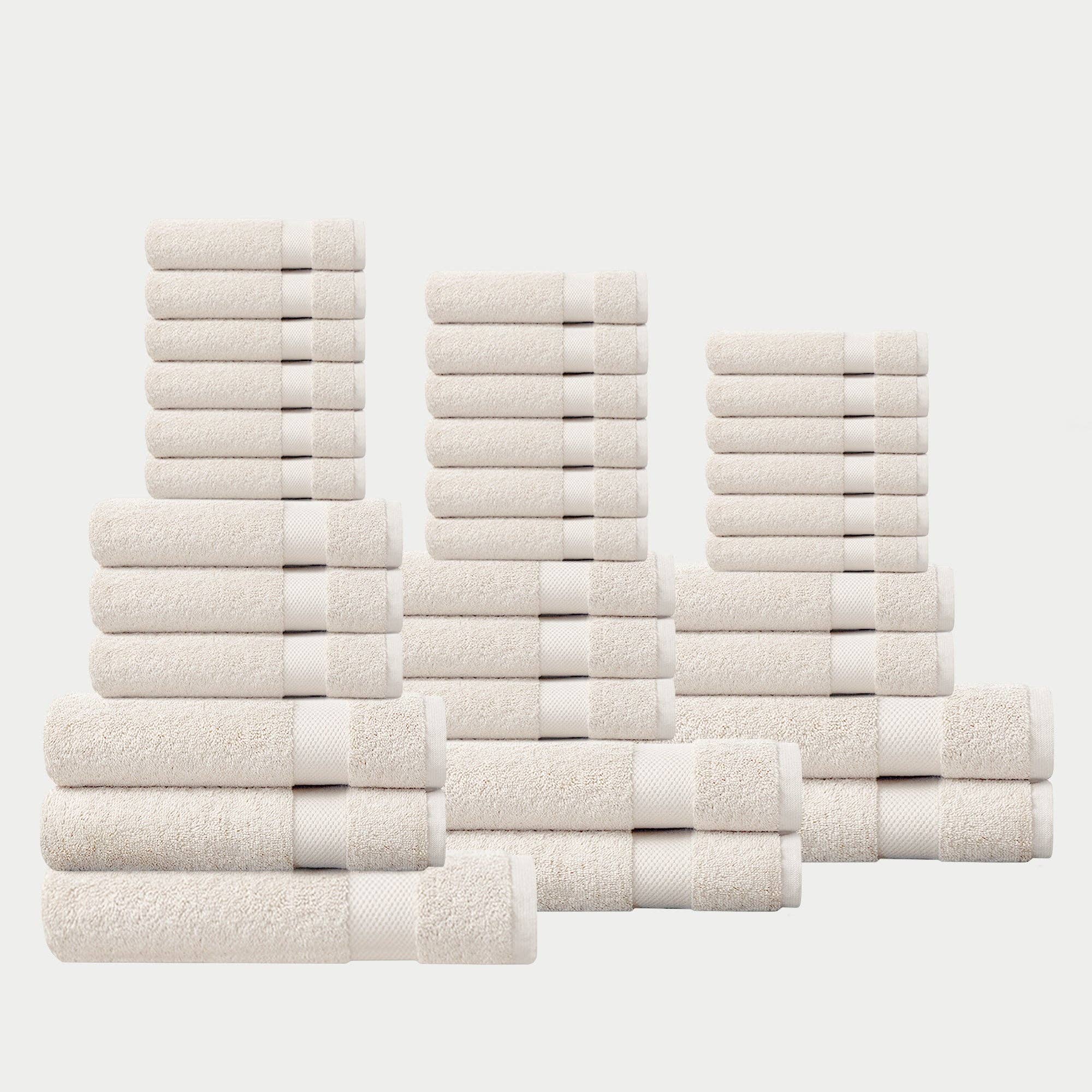 Delara - Wholesale Towel Set - 100% Organic Cotton Quick Dry Starter Bath Set45