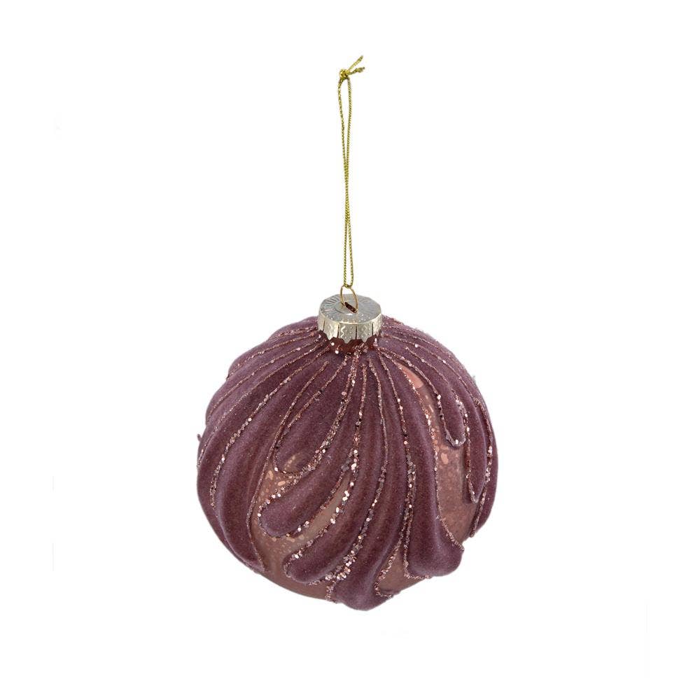A&B Home Group Inc. - Wholesale Ornament - D4" Plum Radiance Glass Ornament2