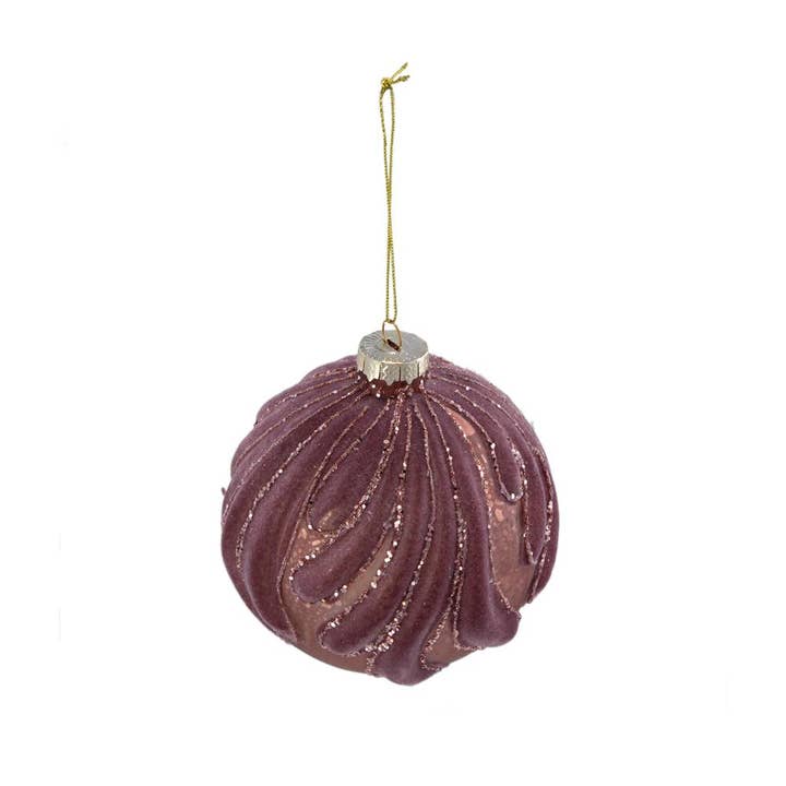 A&B Home Group Inc. - Wholesale Ornament - D4" Plum Radiance Glass Ornament2