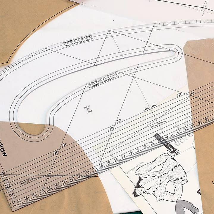 Liquidraw – wholesale Craft tool – Liquidraw Pattern Maker Pattern Marking Ruler - Metric6