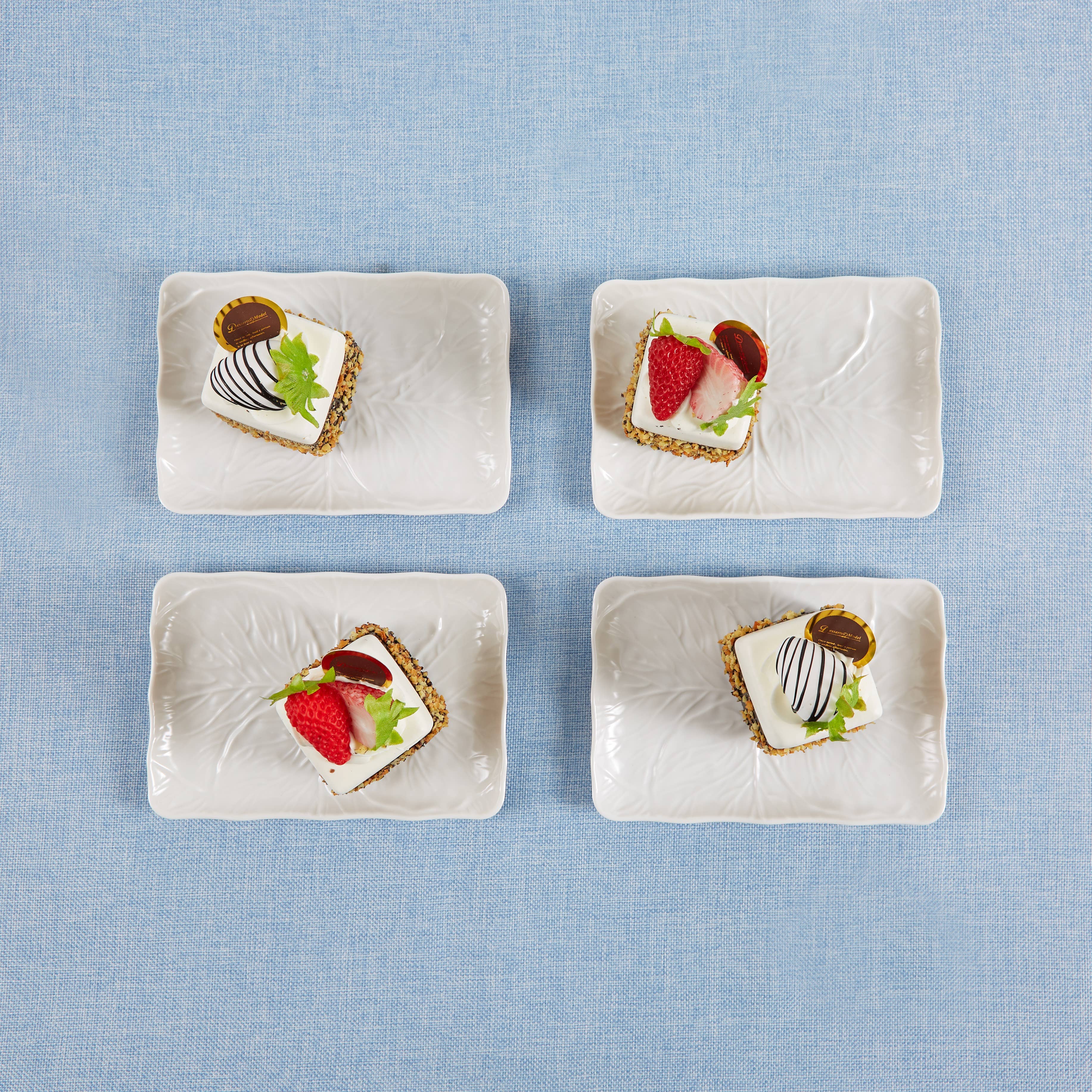 Siren Song - Wholesale Appetizer Serveware - Cabbage Leaf Appetizer Plates/Trays Set/43