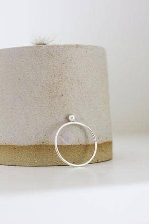 Fawn And Rose - Wholesale Band/Stacked Ring - Sterling Silver Zero Waste Pebble Ring2