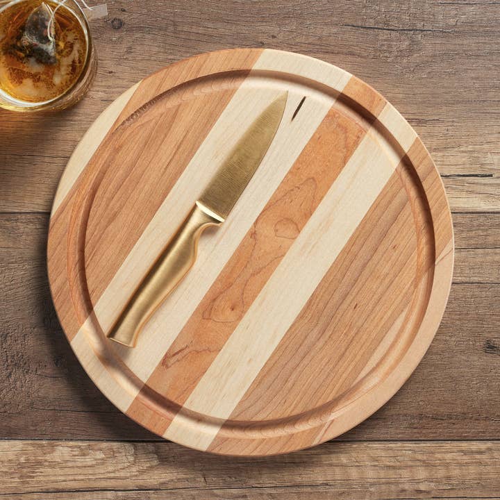 Labell Hard Maple Wood Cutting Board - 11" dia. x 0.75" for wholesale by Labell