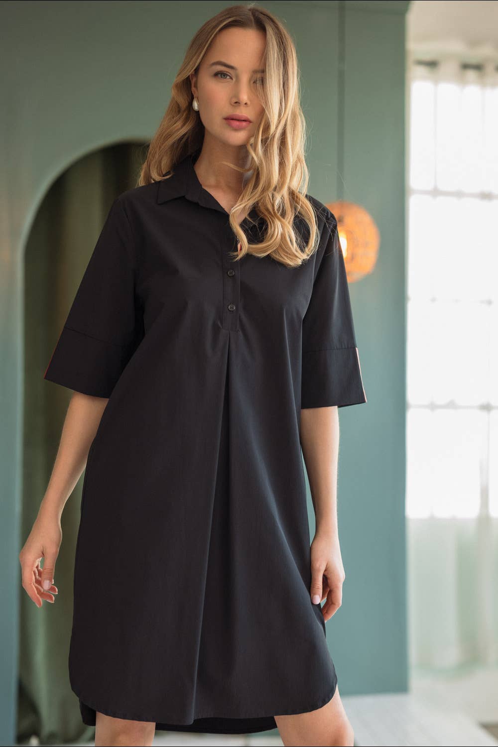 Joh Apparel - Wholesale Dress - Women's - Wendi Woven Tunic Dress5