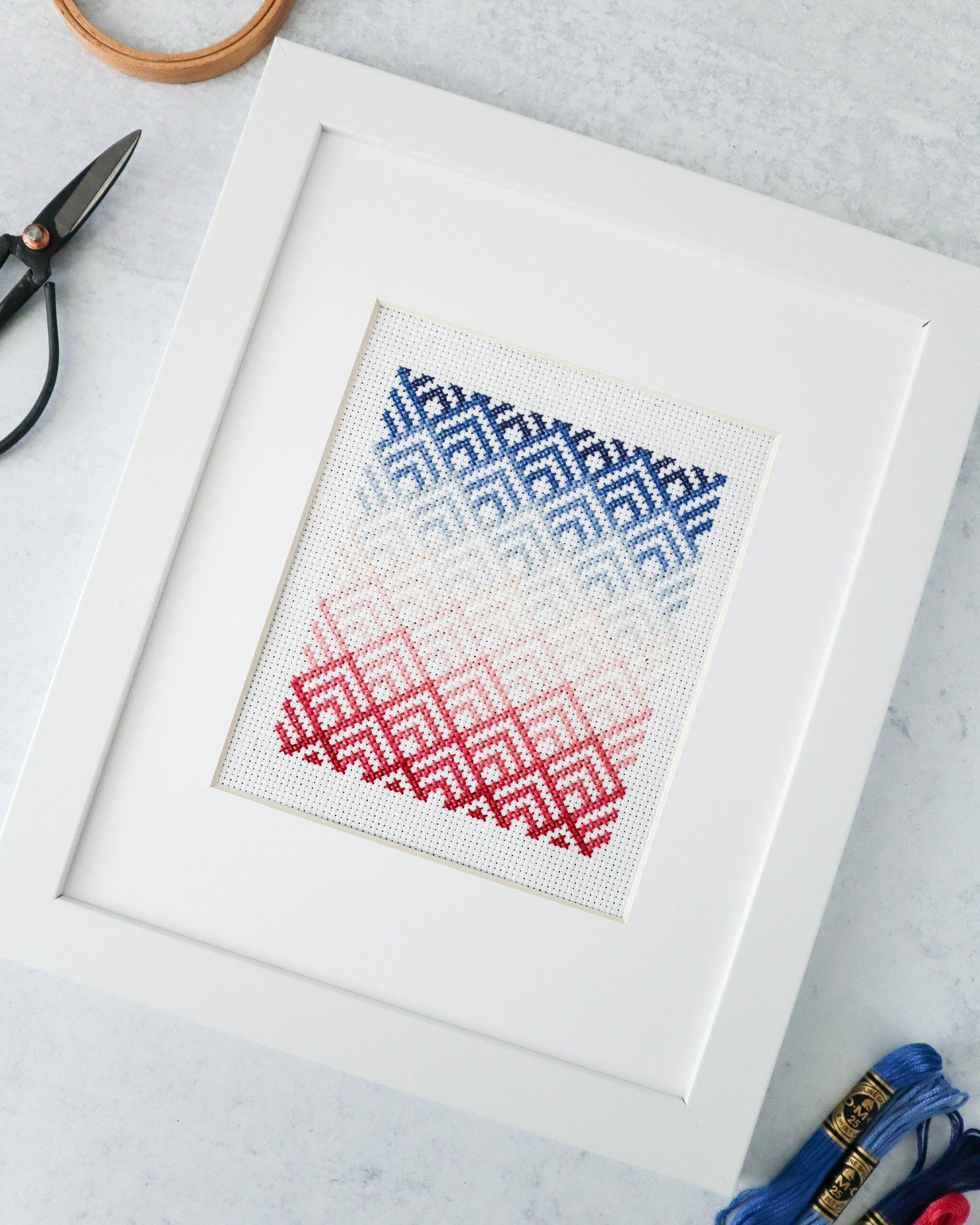 Cotton and Joy - Wholesale Embroidery/Cross Stitch Supplies - Cabin Peaks Cross Stitch Pattern1
