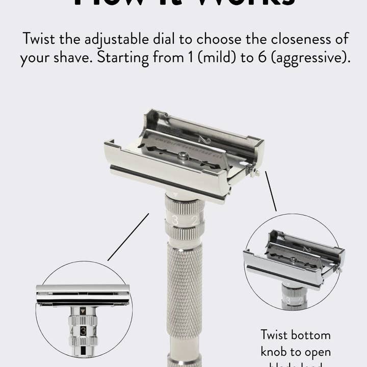 Rockwell Originals - Wholesale Razor - Men's - Rockwell T2 Dial Adjustable Safety Razor3