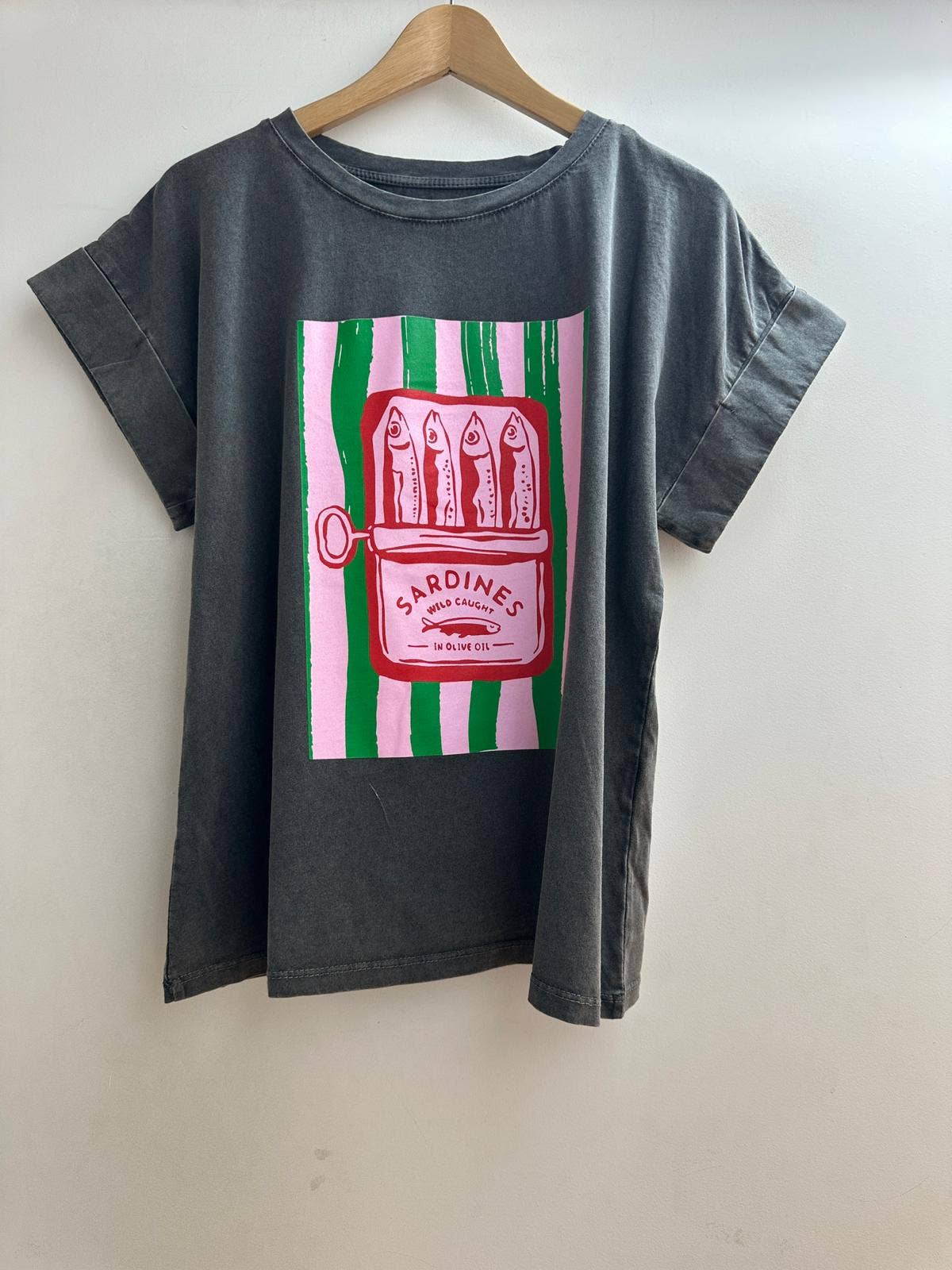 LORIANE - Wholesale Screen printed t-shirt – Women′s - 16969 Printed faded T-shirt