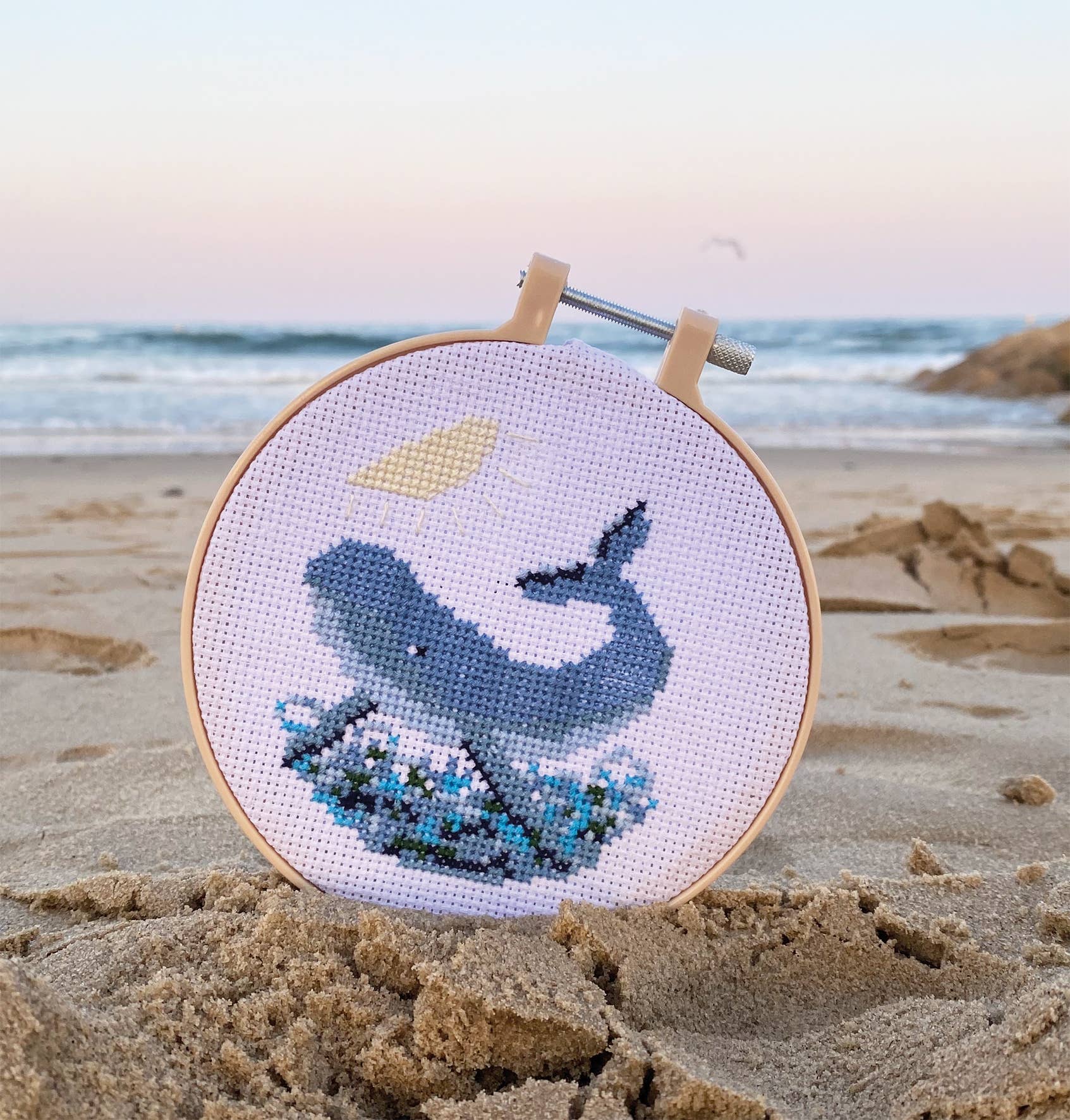 West Design Products – wholesale Embroidery/cross-stitch supplies – Simply Make Cross Stitch Kit - Whale3