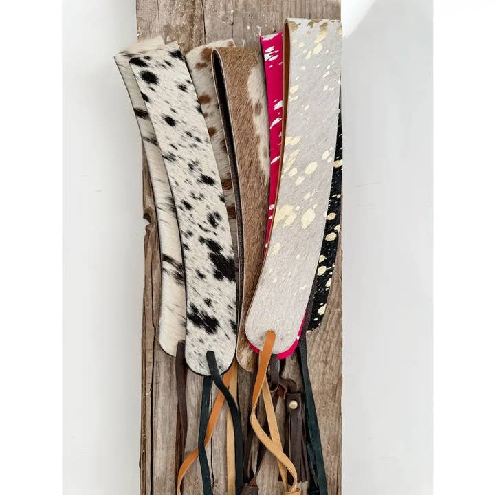 Boho Ranch Shop - Wholesale Hat Accessory - Women's - 1” COWHIDE HAT BAND Leather Hat Band leather ties7