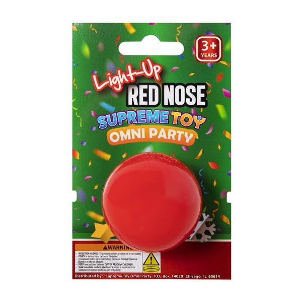 Windy City Novelties - Wholesale Light-Up Toy - Kids & Baby - LED Reindeer Red Noses Retail 24-unit Display Christmas 5