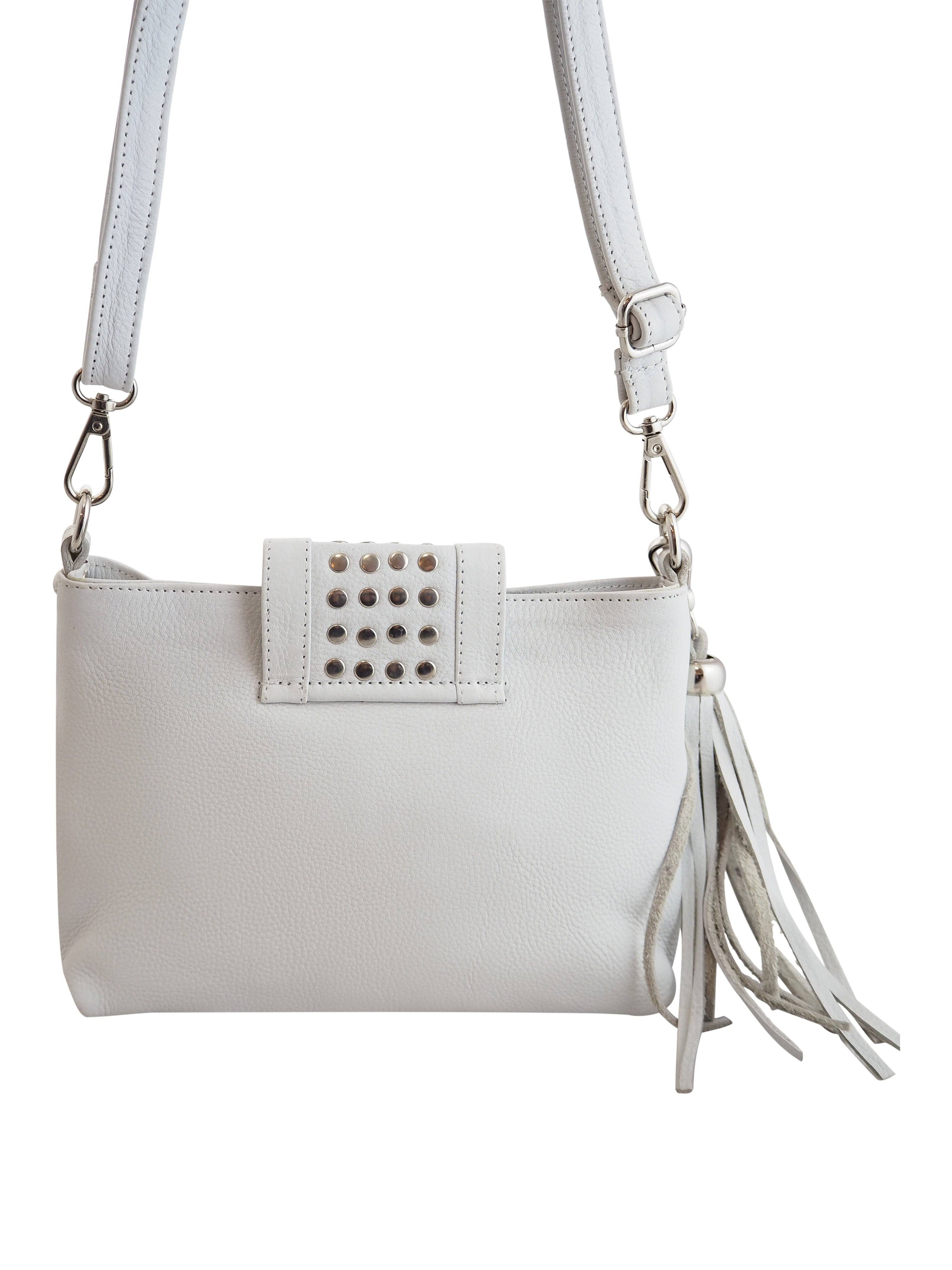 Cadelle Leather - Wholesale Crossbody Bag - Women's - Gigi Crossbody | White3