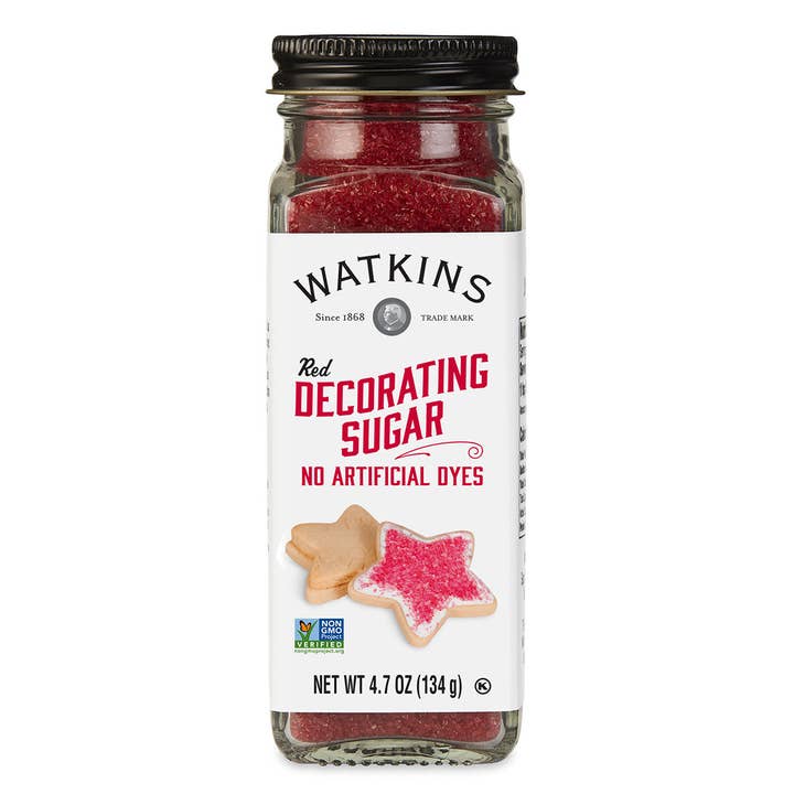 The Watkins Co. - Wholesale Sugar/Sweetener - Red Decorating Sugar 4.7 oz