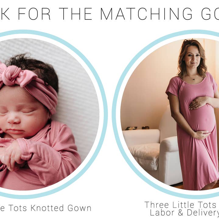 Three Little Tots - Wholesale Babygown - Baby - Rose Knotted Gown24