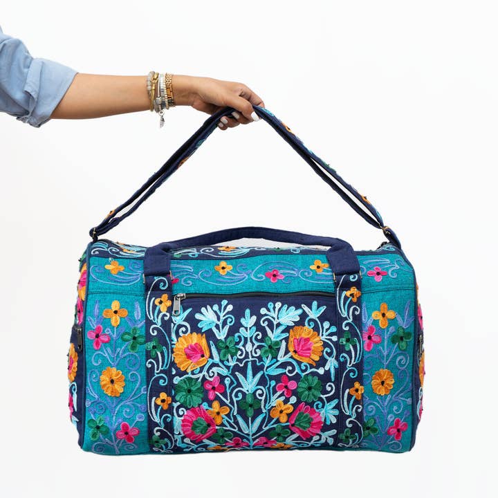 Local Women’s Handicrafts - Wholesale Weekender Bag - Women's - Embroidery Cotton Travel Bag7